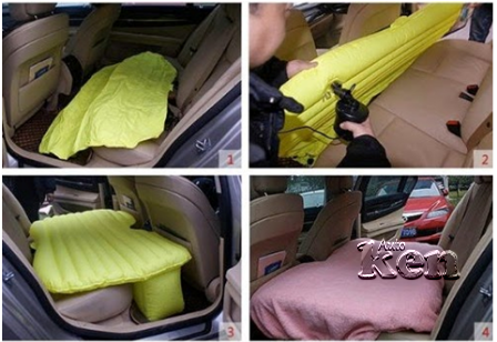 Giường nằm cho xe hơi 7 chỗ chất liệu bằng nhựa hay vải dù