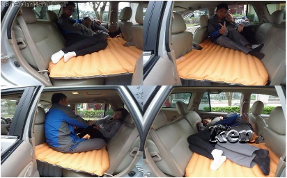 Không gian riêng tư, chẳng bị ai quấy rầy với giường nệm nằm cho xe hơi ô tô
