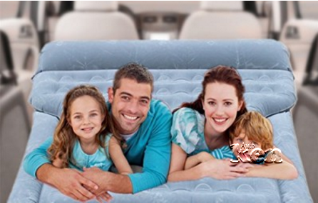 Cả gia đình mình cùng nghỉ ngơi trên giường ngủ trẻ em xe hơi nè!