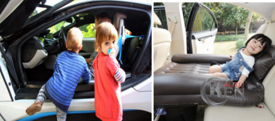 Học Bí Kíp dỗ trẻ nhờ nệm ghế hơi sau xe hơi ô tô